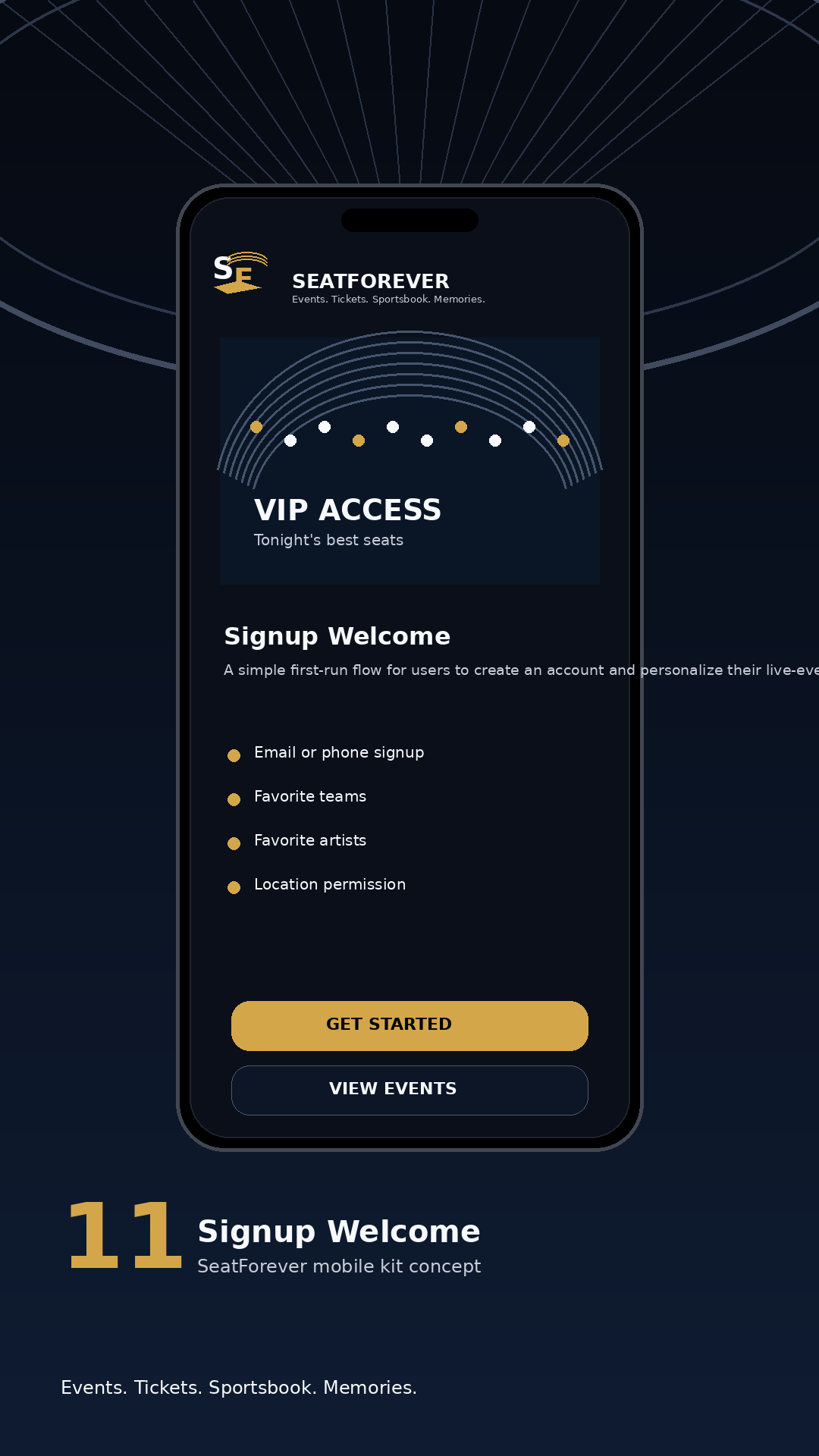 SeatForever mobile screen 11