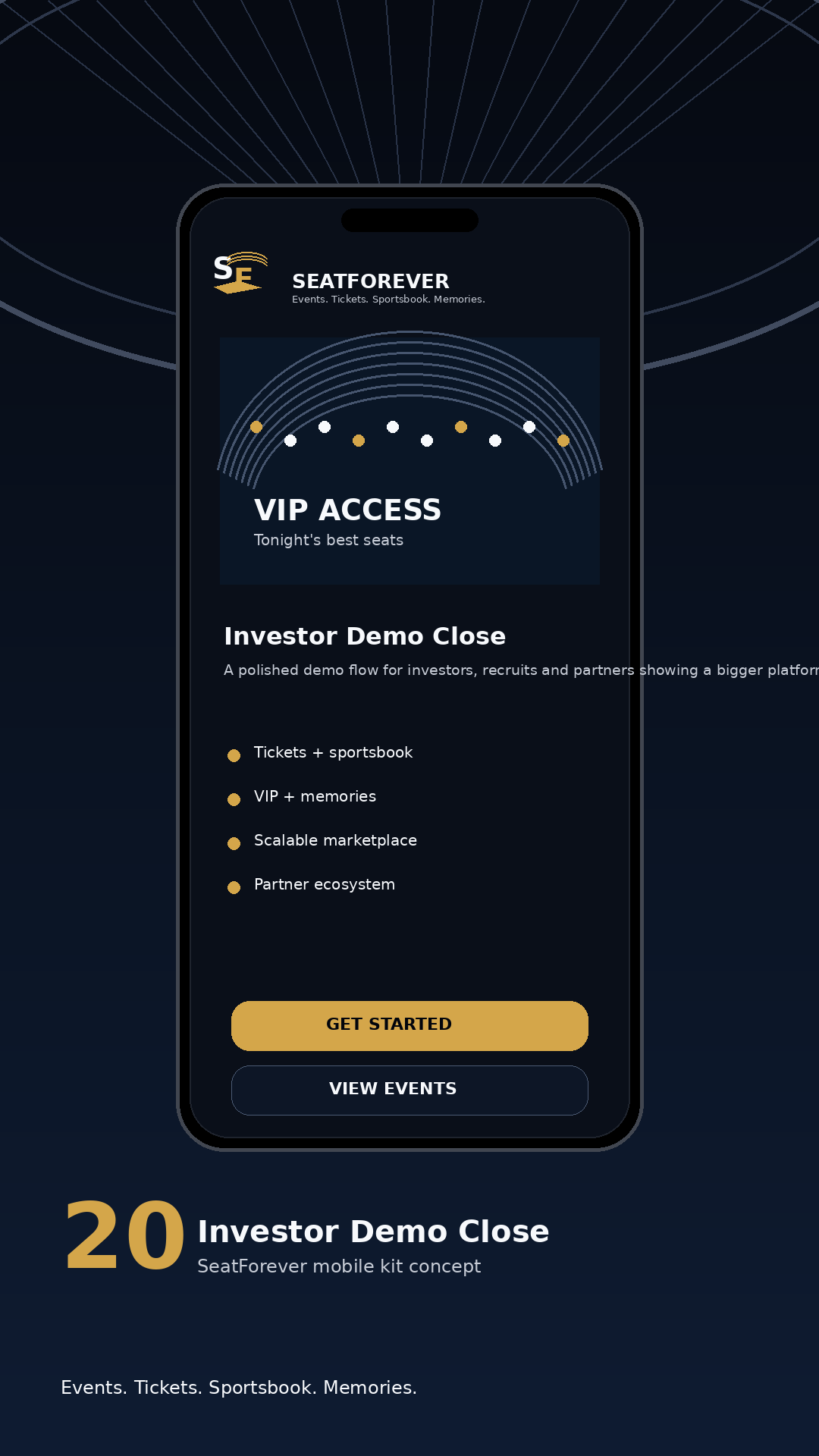 SeatForever mobile screen 20